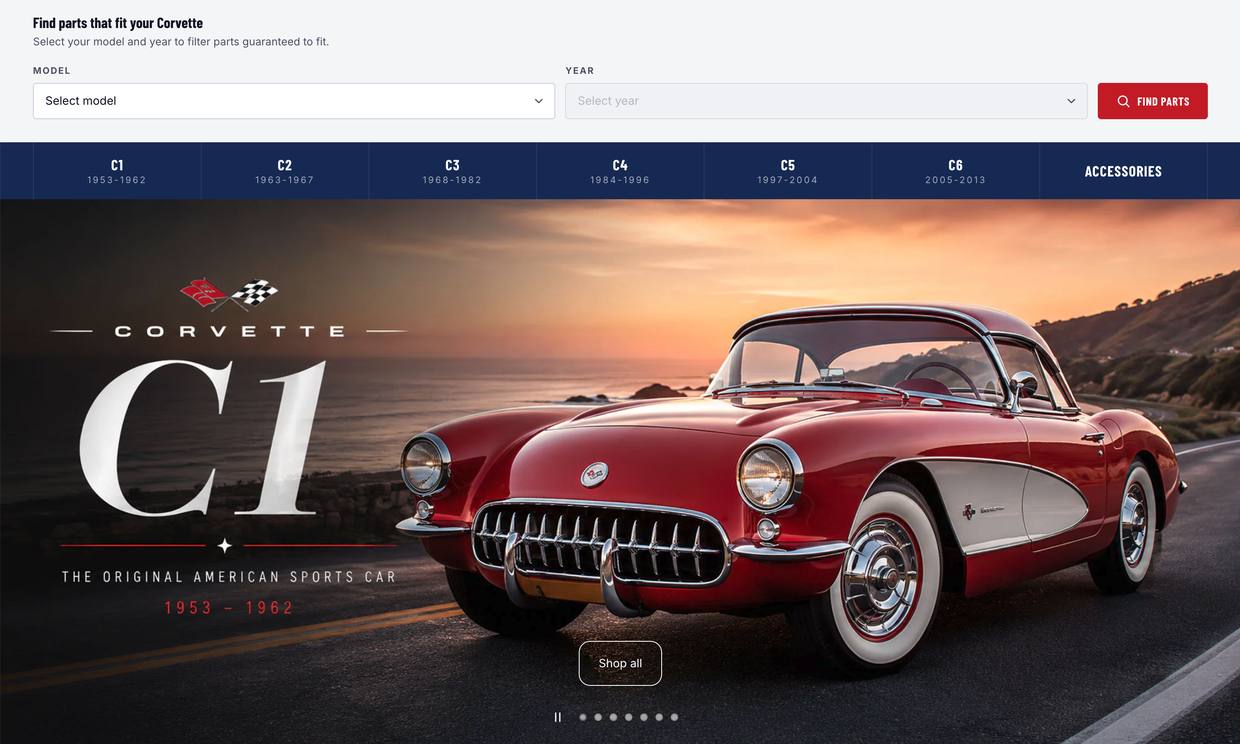 Corvette Australia Express Parts - Shopify store we built